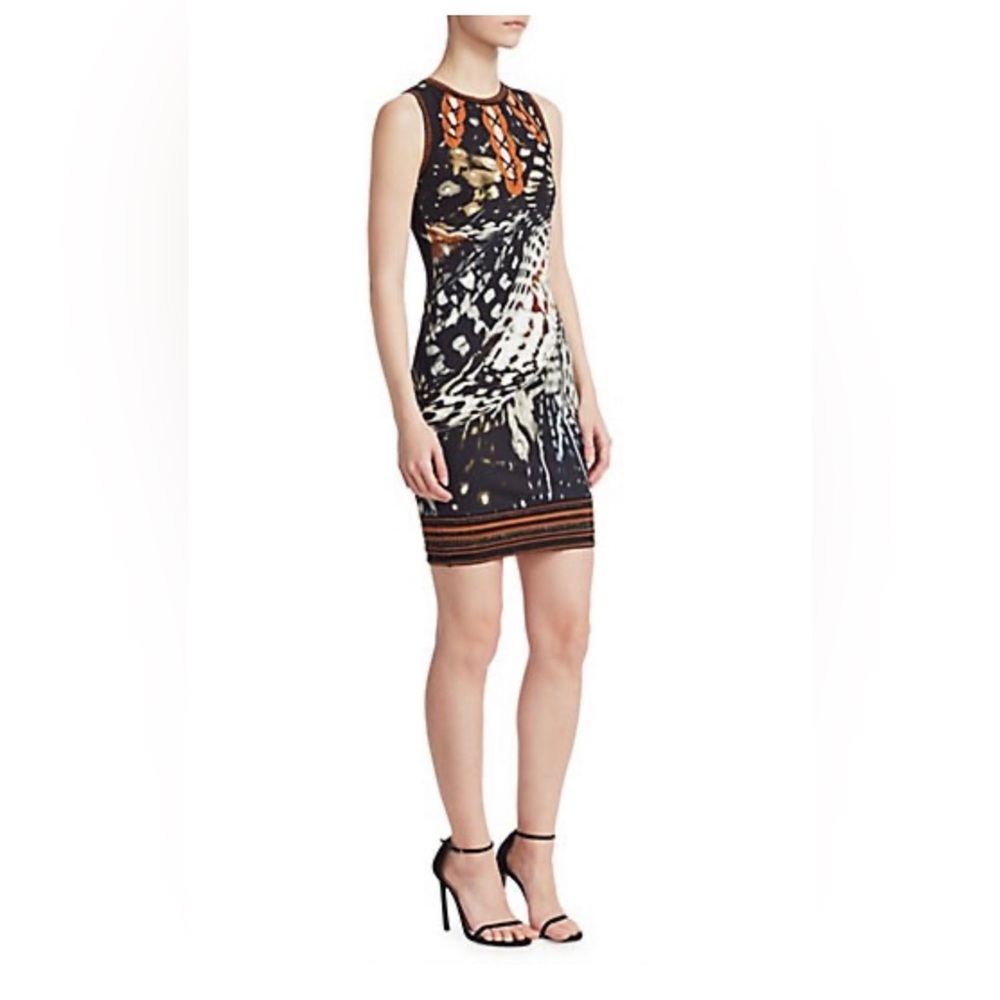 NWOT ROBERTO CAVALLI MINI DRESS. SIZE 40 (US 4) - Picture 1 of 7